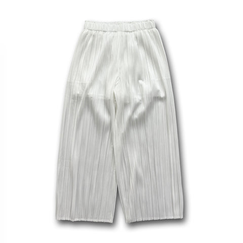【SAMPLE】pleats pants / white