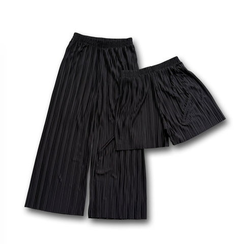 【SAMPLE】relax pleats pants (2点set)  / black
