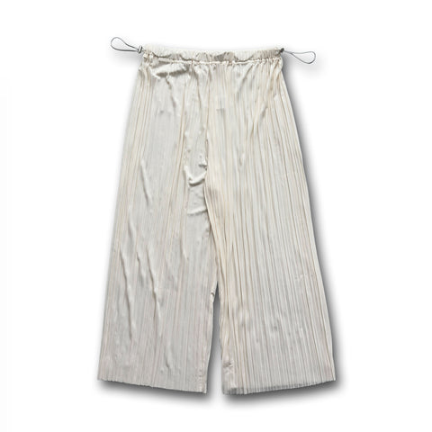 【SAMPLE】waist adjuster pleats pants / ivory