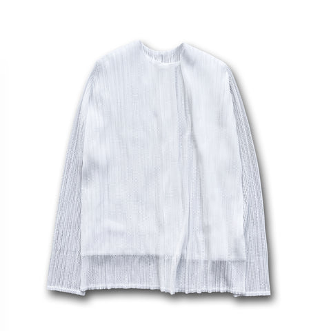 【SAMPLE】pleats sheer cardigan / ivory