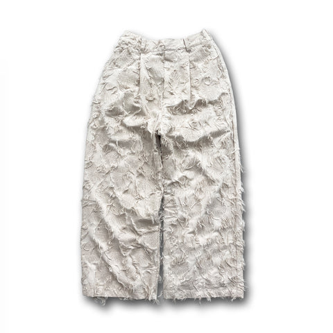 【SAMPLE】fringe pants / ivory