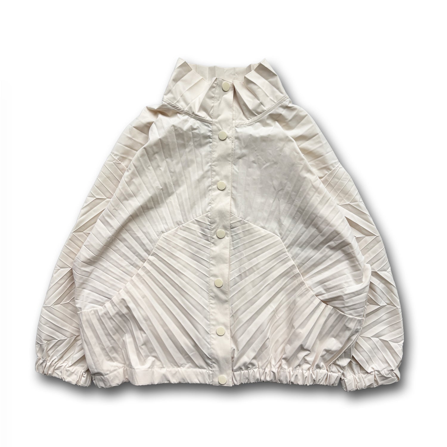 【SAMPLE】unique pleats blouson / ivory