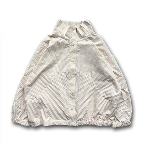 【SAMPLE】unique pleats blouson / ivory
