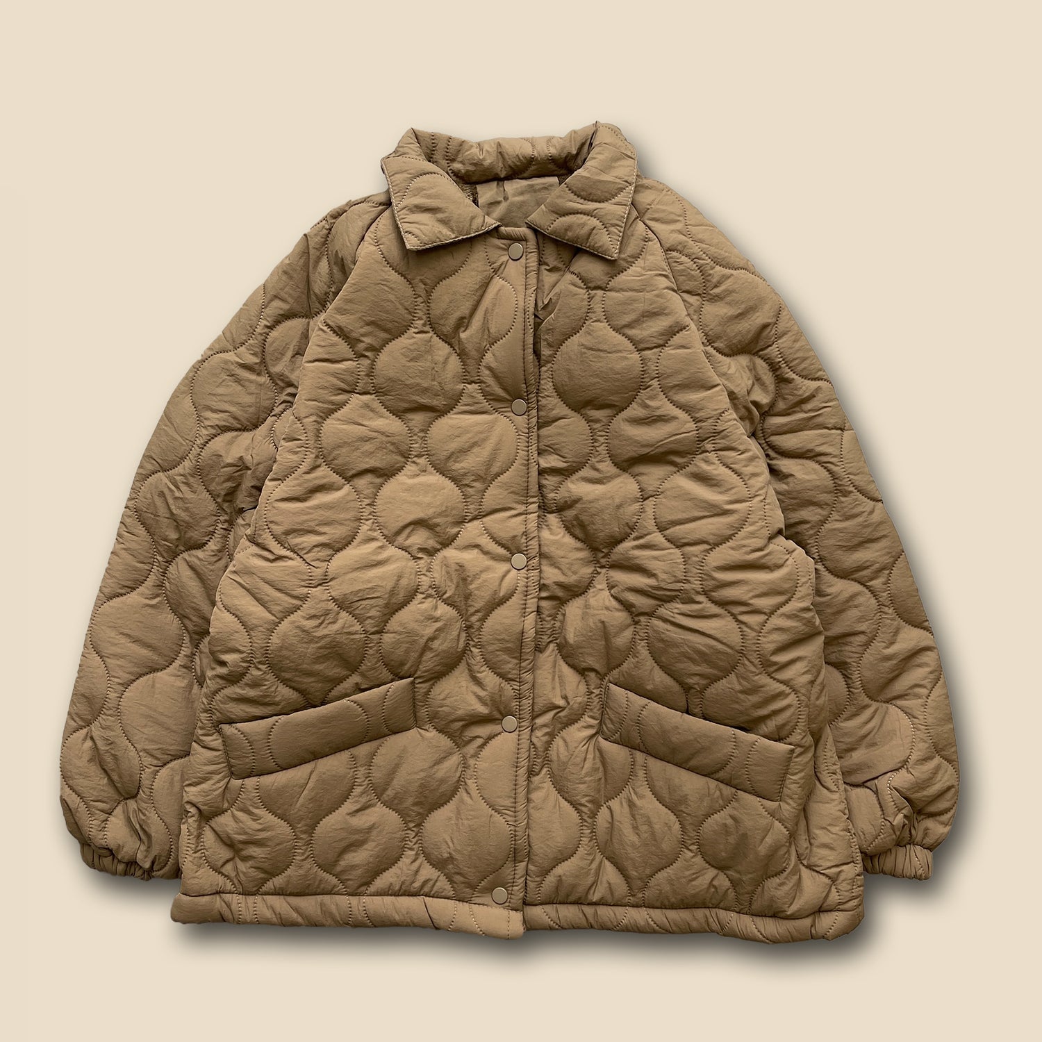 【SAMPLE】WATA AME quilting jacket / brown