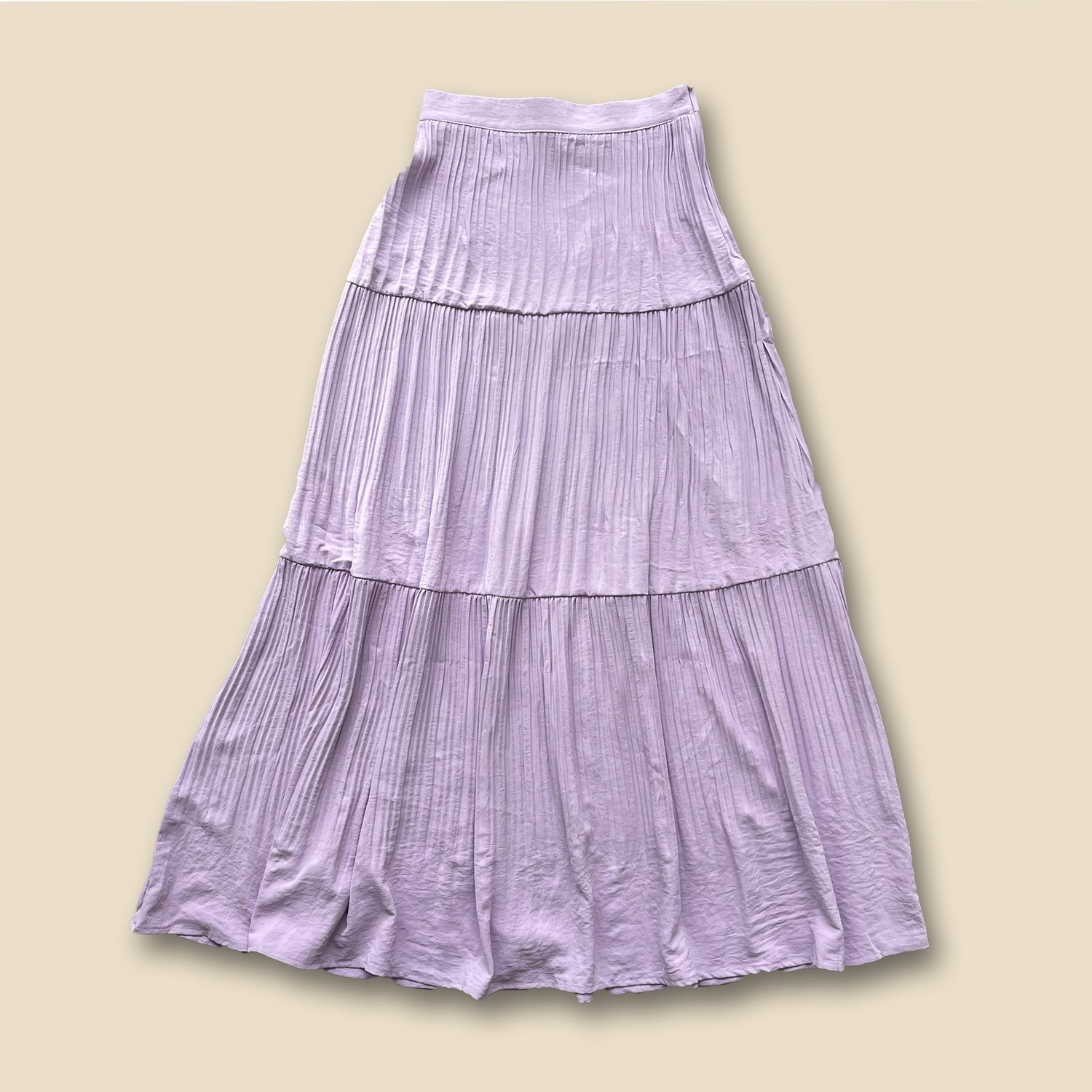 【SAMPLE】gather pleats skirt / lavender