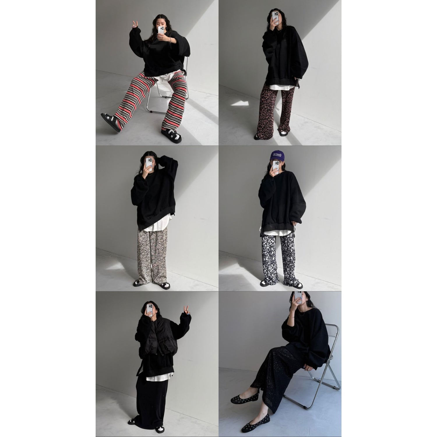 OSUMITSUKI sweat / black [SHORT or FREE]
