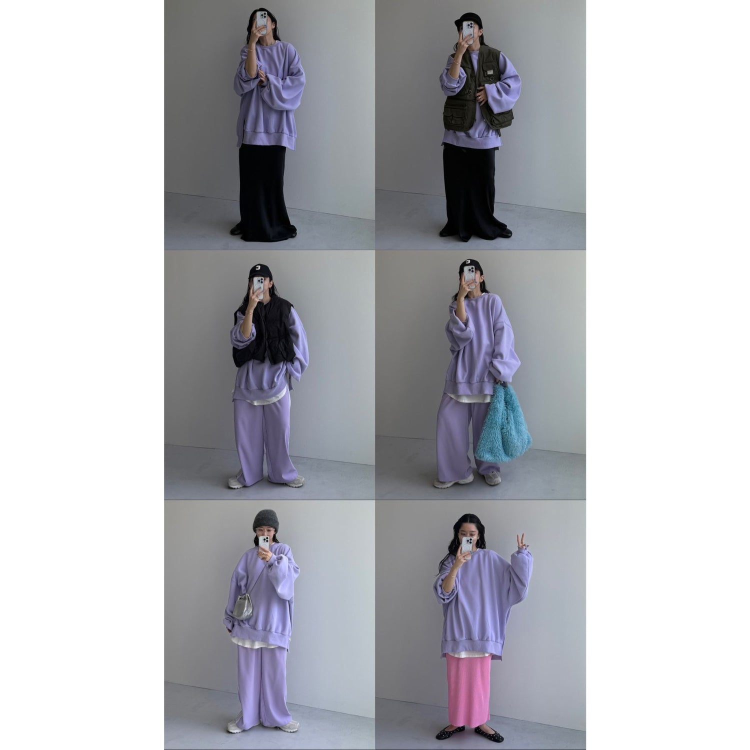 OSUMITSUKI sweat / lilac [SHORT or FREE]