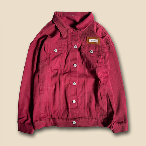【SAMPLE】denim jacket / red
