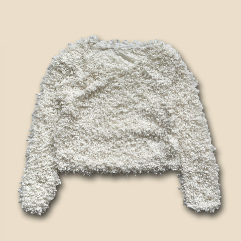 【SAMPLE】fluffy blouse / white