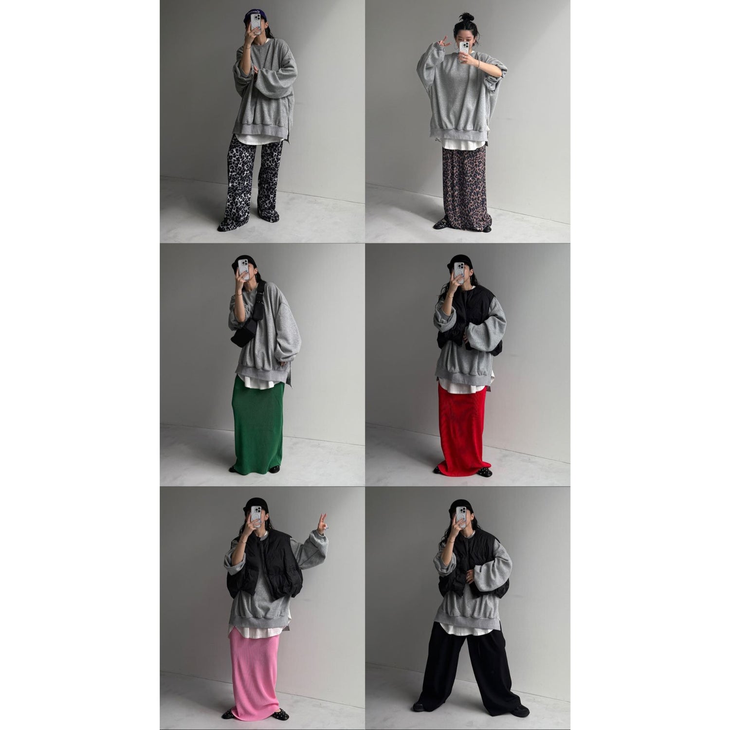 OSUMITSUKI sweat / gray [SHORT or FREE]