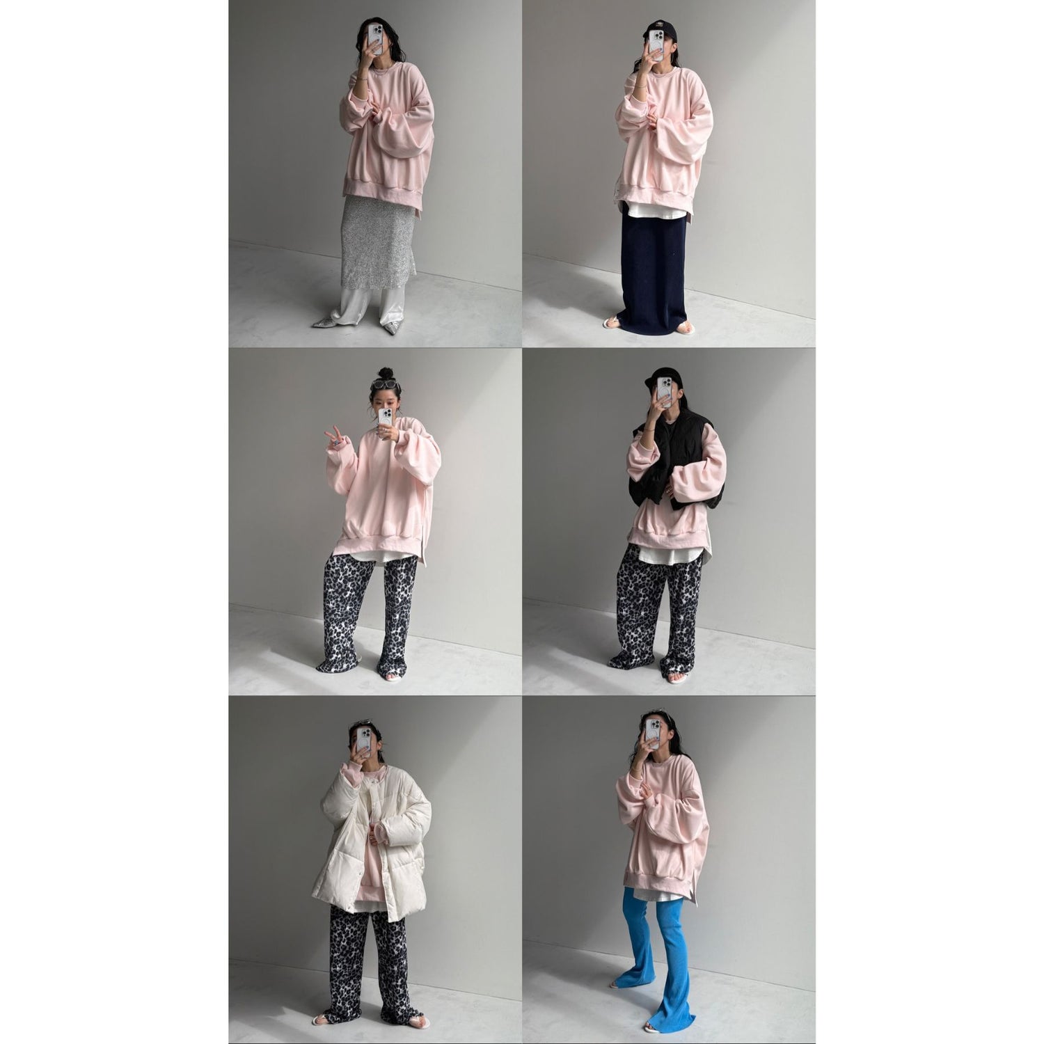 OSUMITSUKI sweat / baby pink [SHORT or FREE]