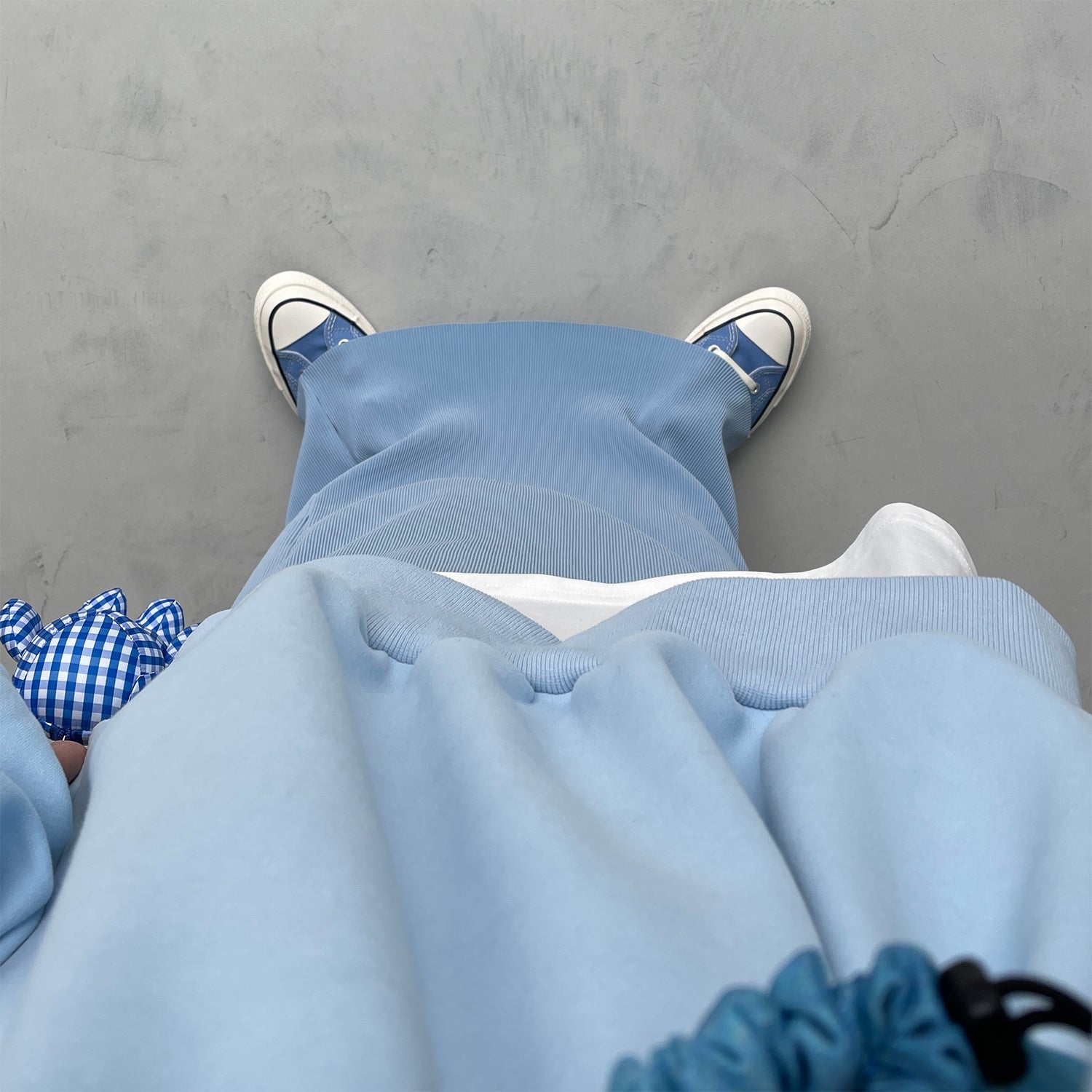 【公式サイト限定カラー】daily daily super stretch pleats skirt / blue