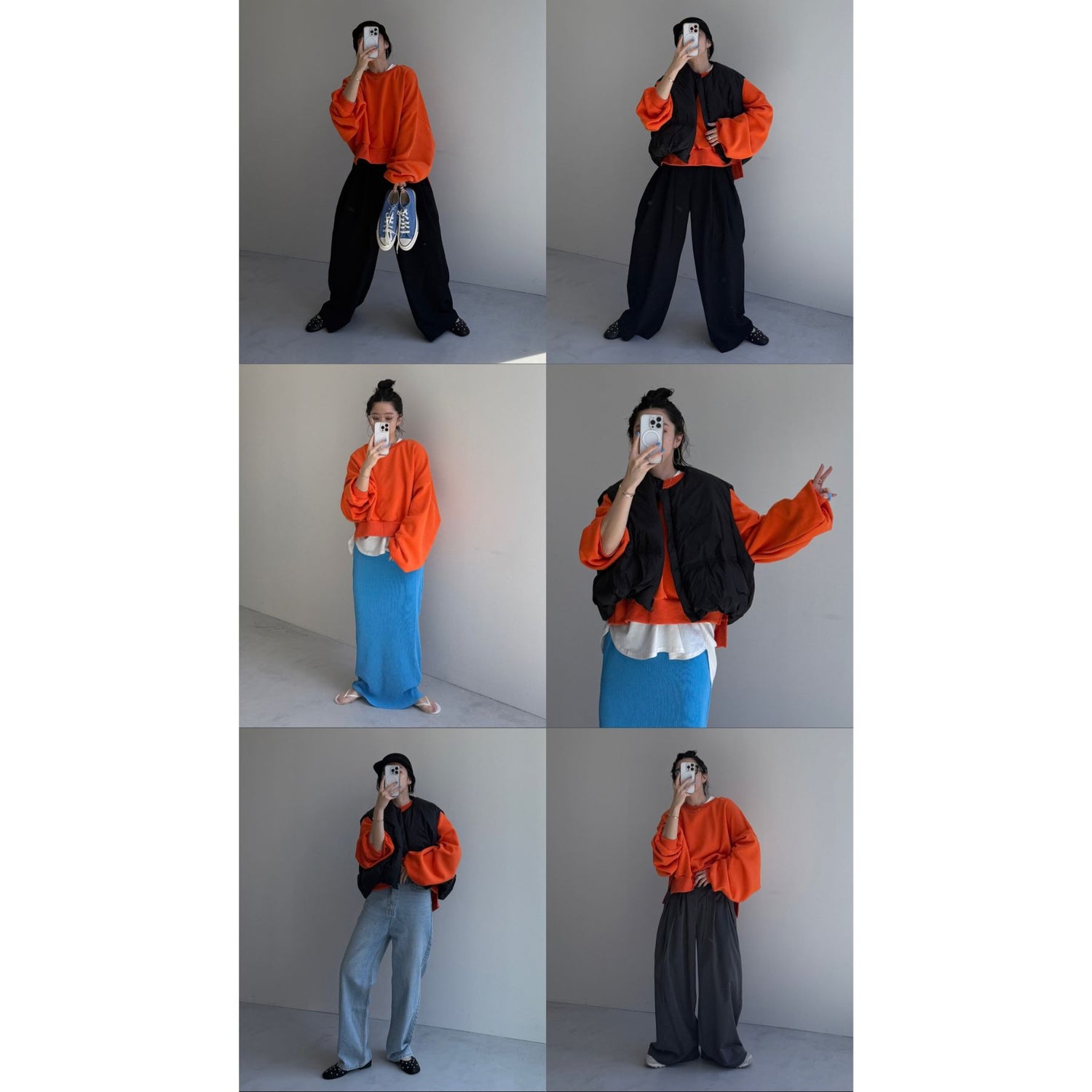 OSUMITSUKI sweat / orange [SHORT or FREE]