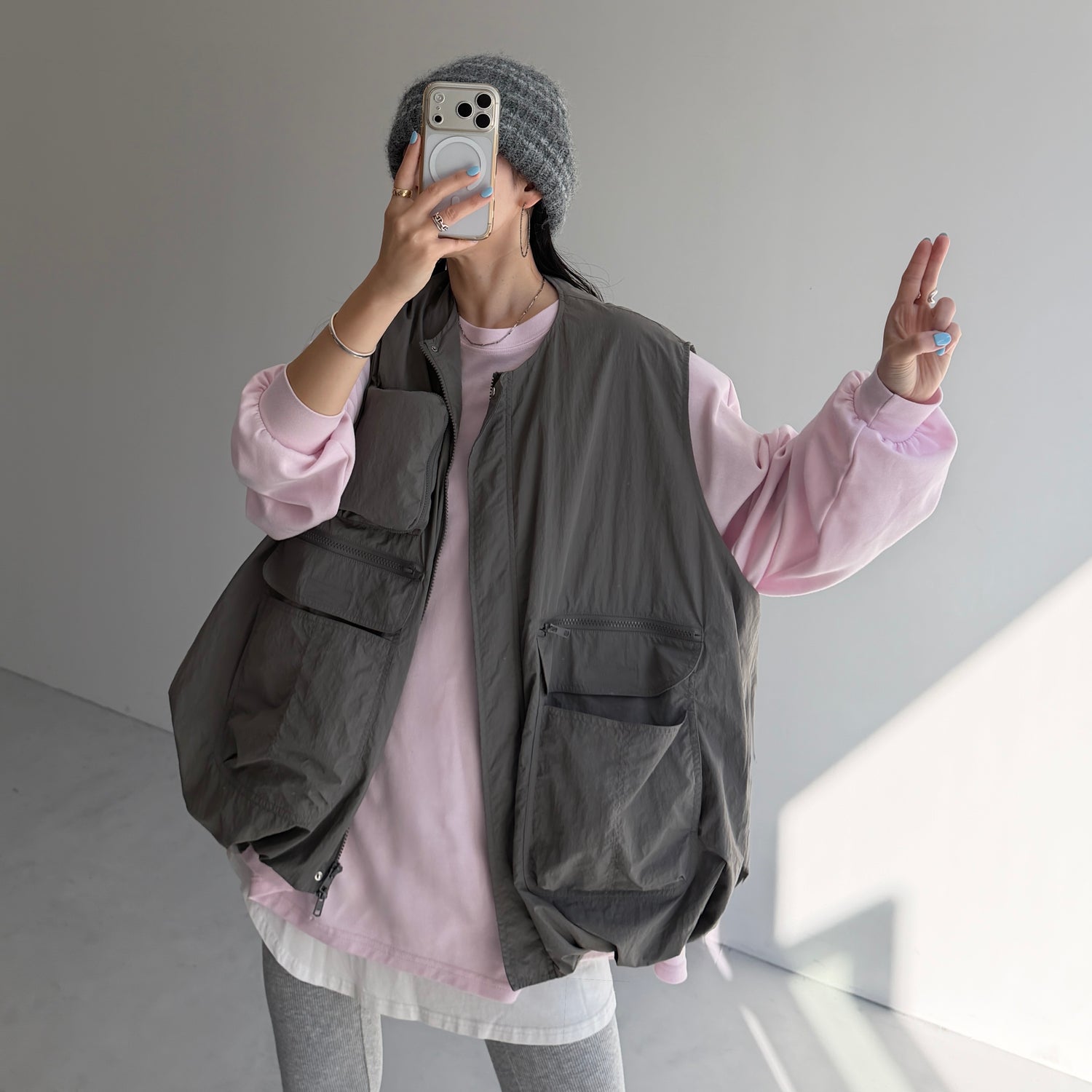9pockets buddy vest / gray
