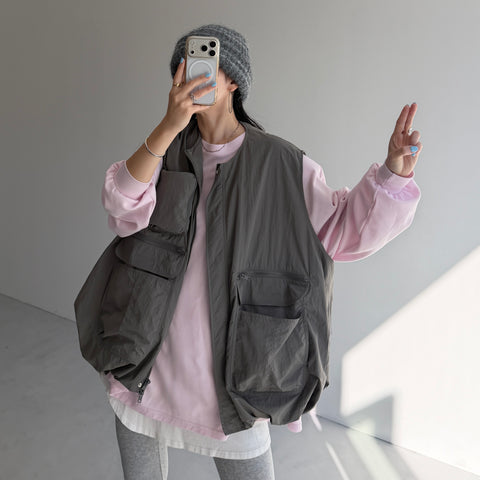 9pockets buddy vest / gray