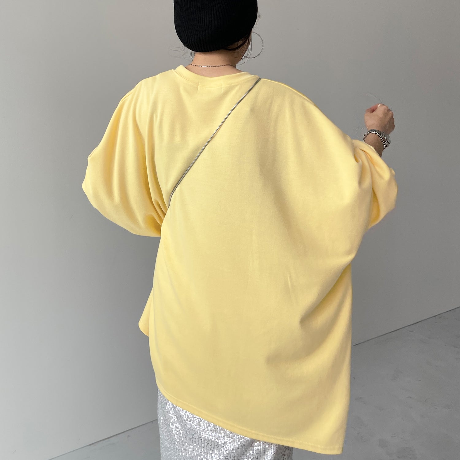super loose light sweatee / light yellow [3size]