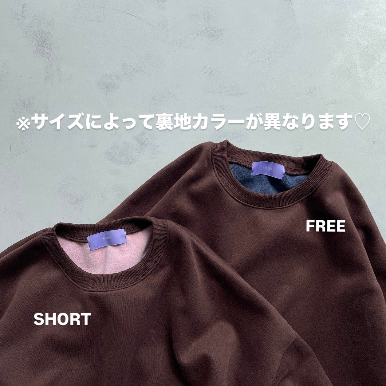 【公式サイト限定カラー】OSUMITSUKI sweat / brown [SHORT or FREE]