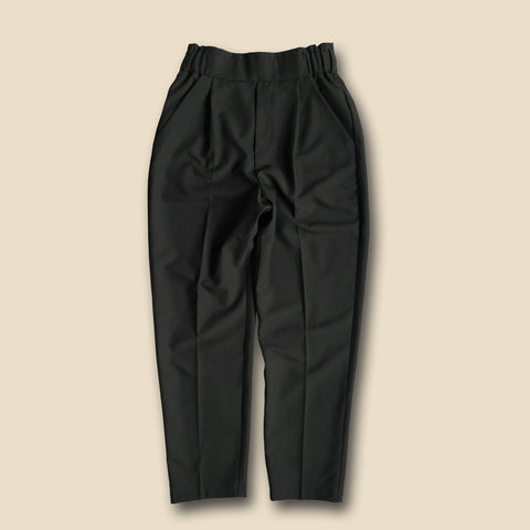 【SAMPLE】high waist center line slacks pants / black