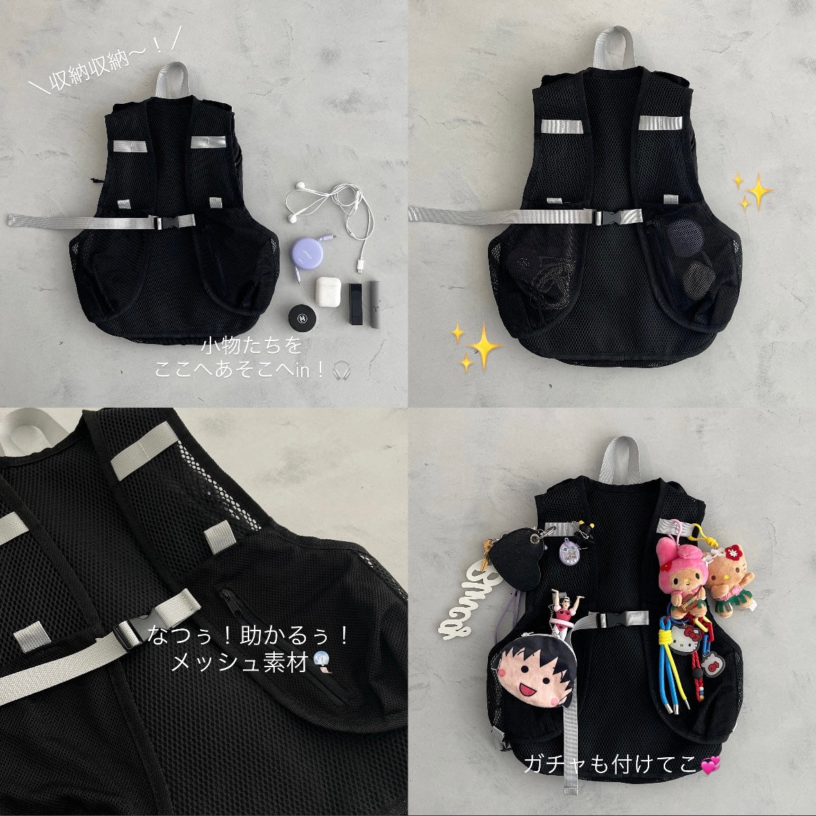 【Casselini】airy nylon backpack / 2color