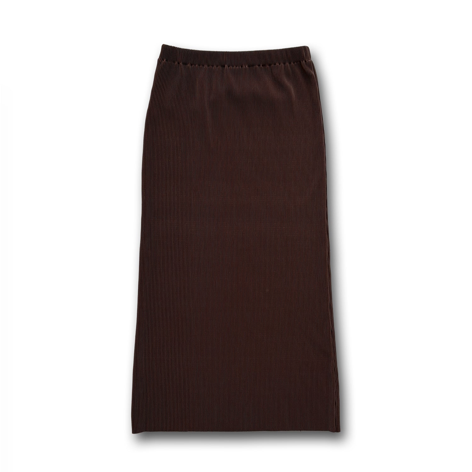 daily daily super stretch pleats skirt / brown [FREE or LONG]