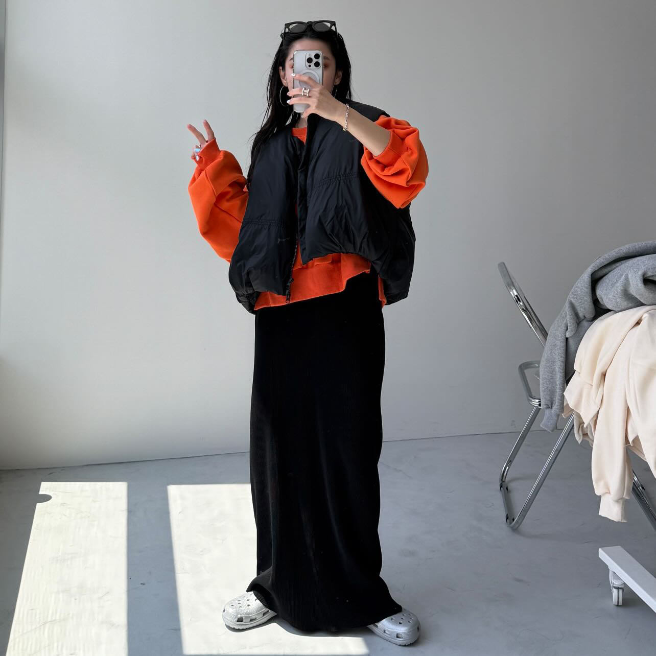 OSUMITSUKI sweat / orange [SHORT or FREE]