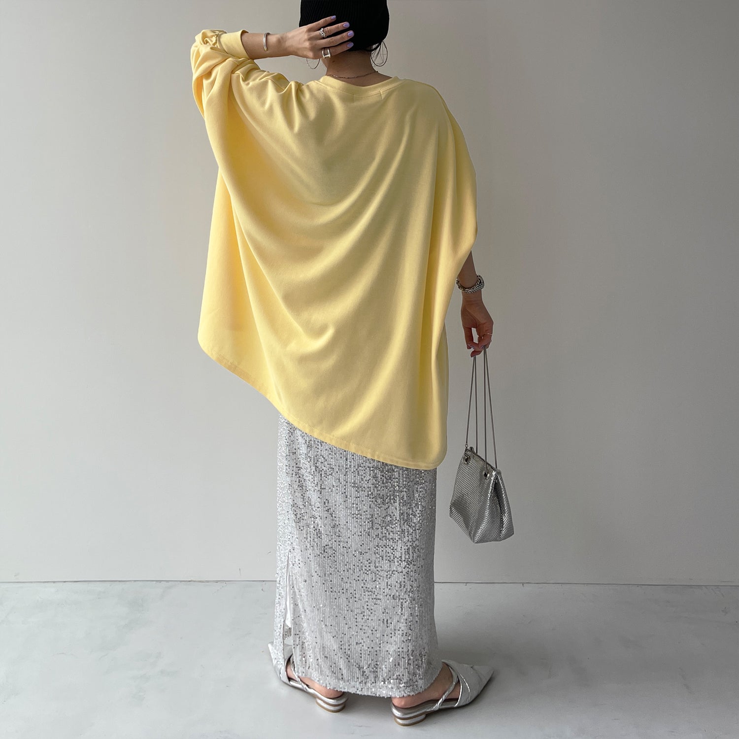 super loose light sweatee / light yellow [3size]