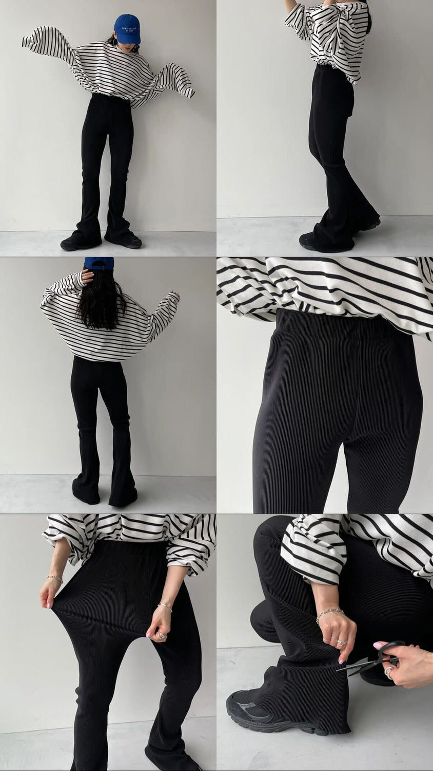 【公式サイト限定カラー】daily daily super stretch pleats flare pants / brown