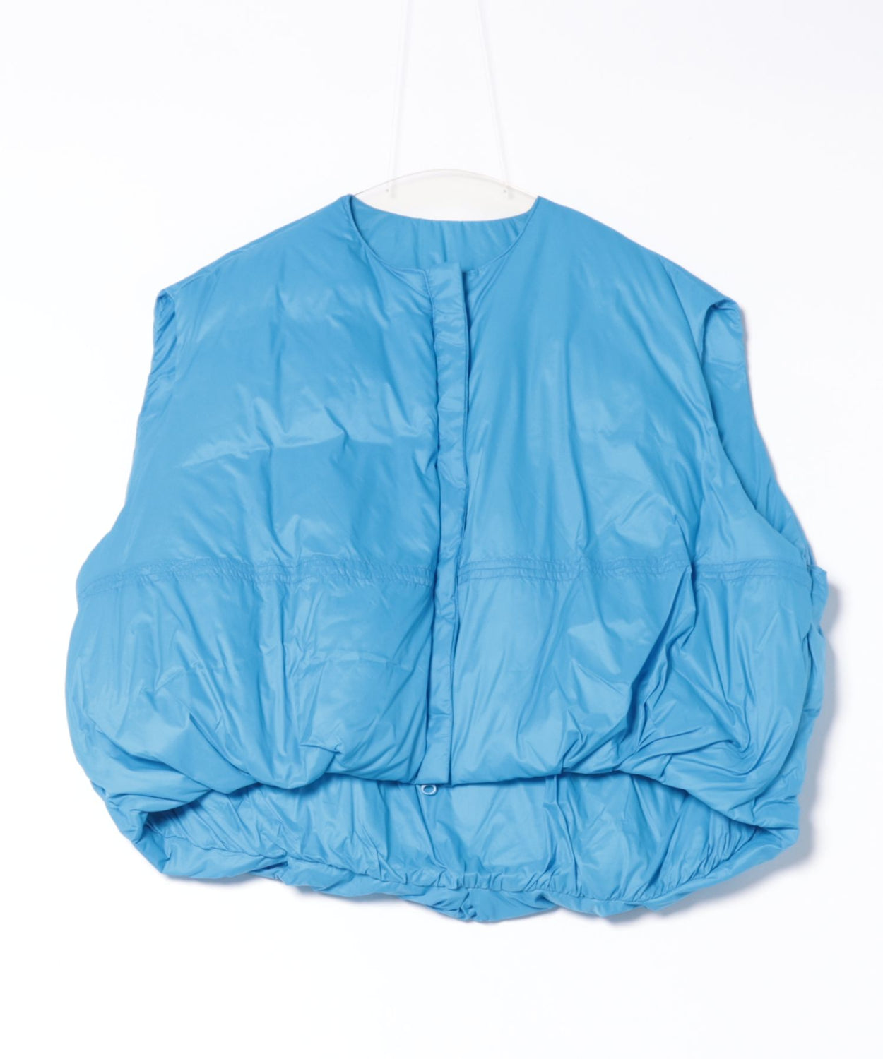 egg down vest / blue