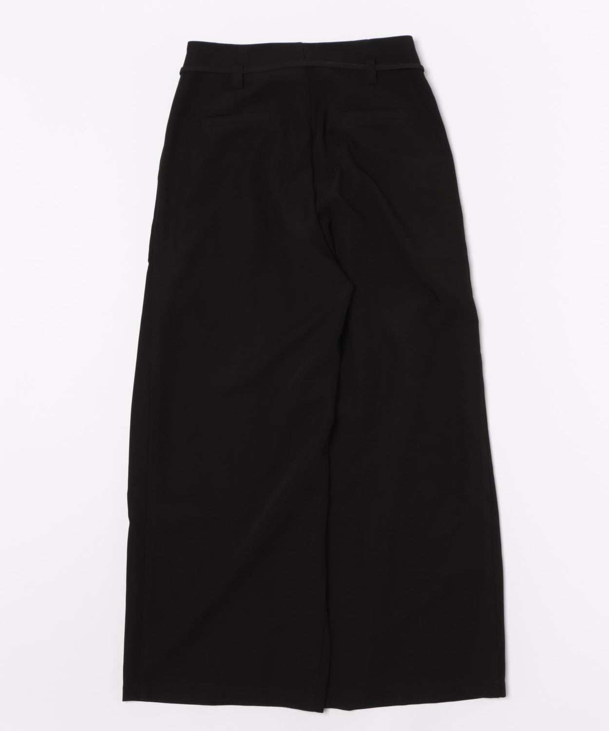 【2点SET】tuck wide curve pants  / black