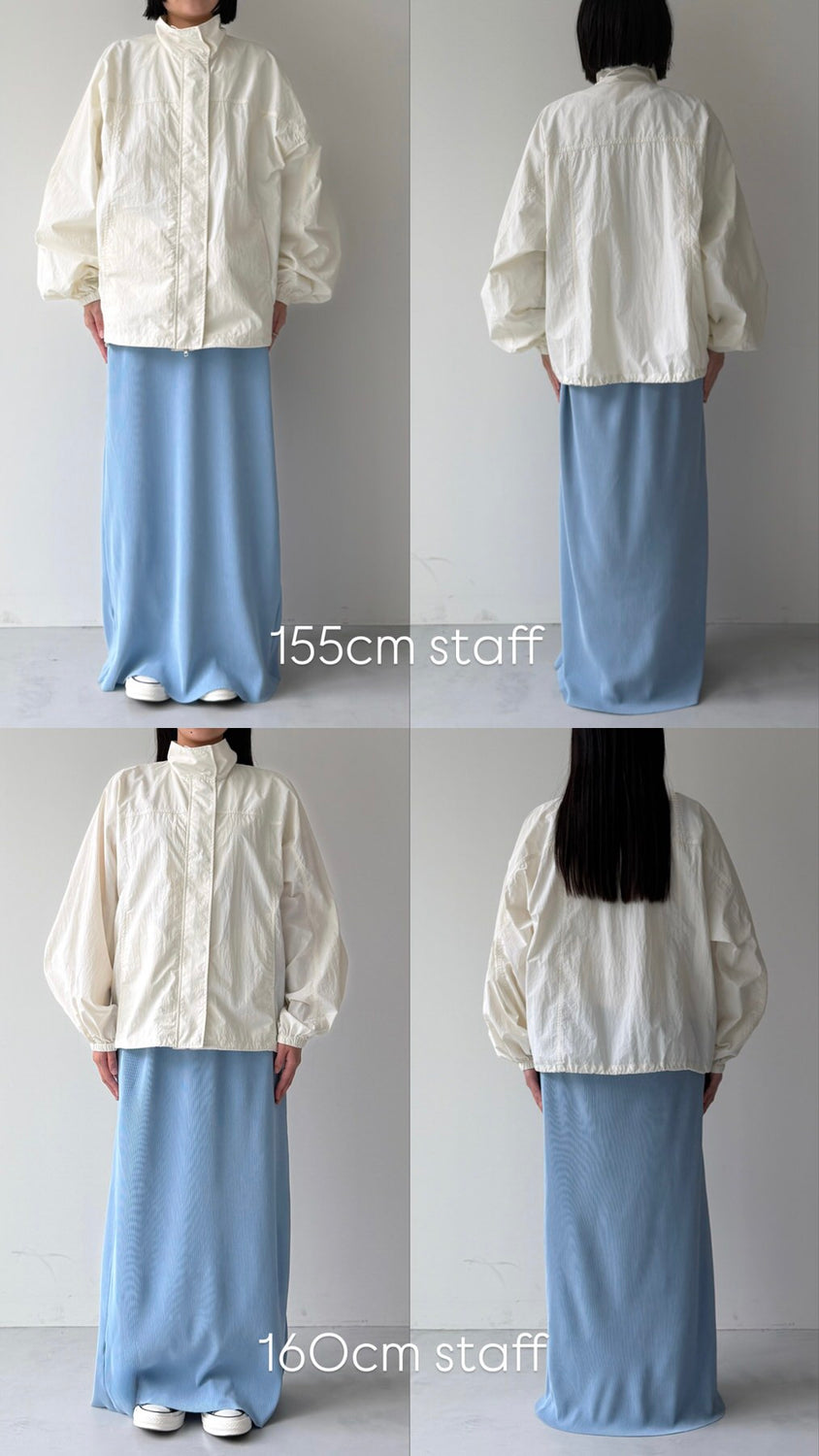 OHANAMI nylon blouson / ivory