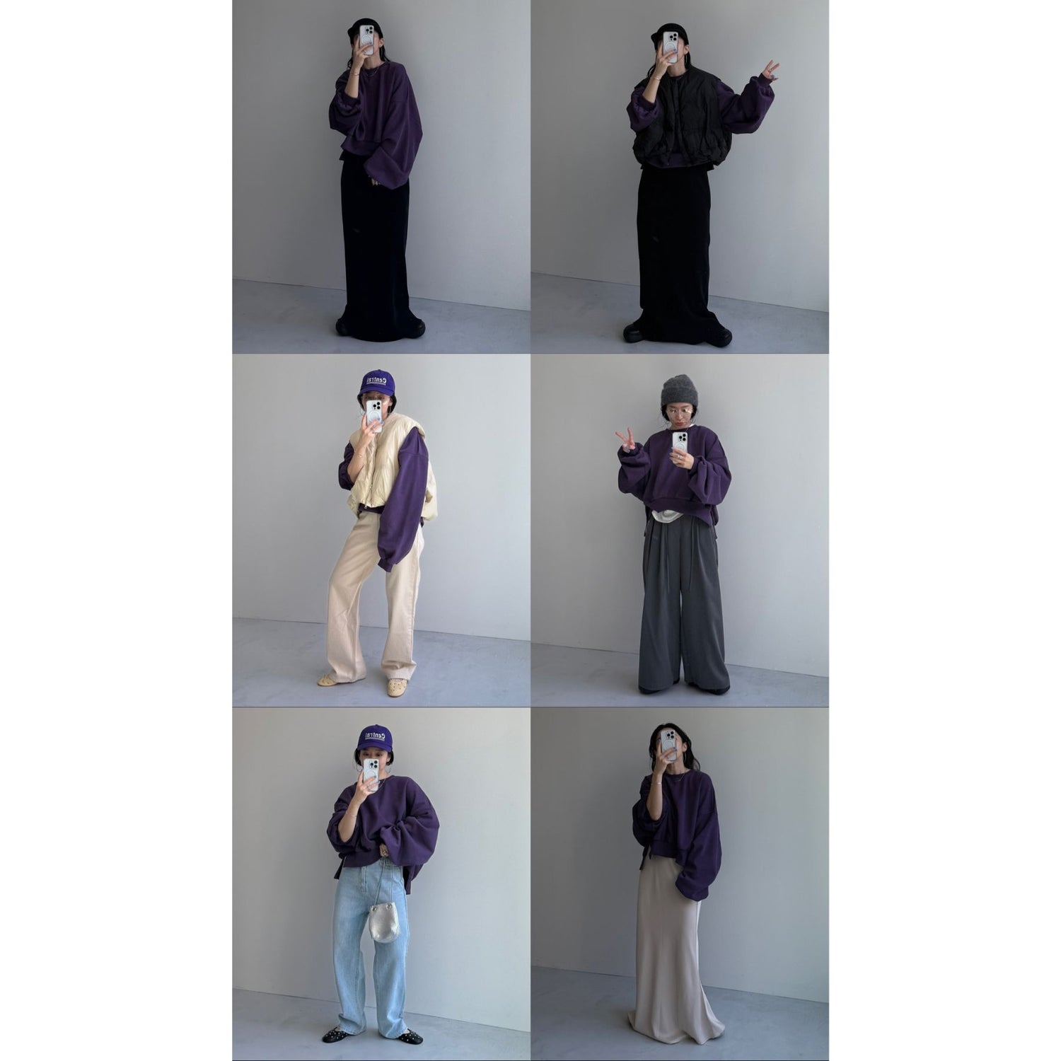 OSUMITSUKI sweat / purple [SHORT or FREE]