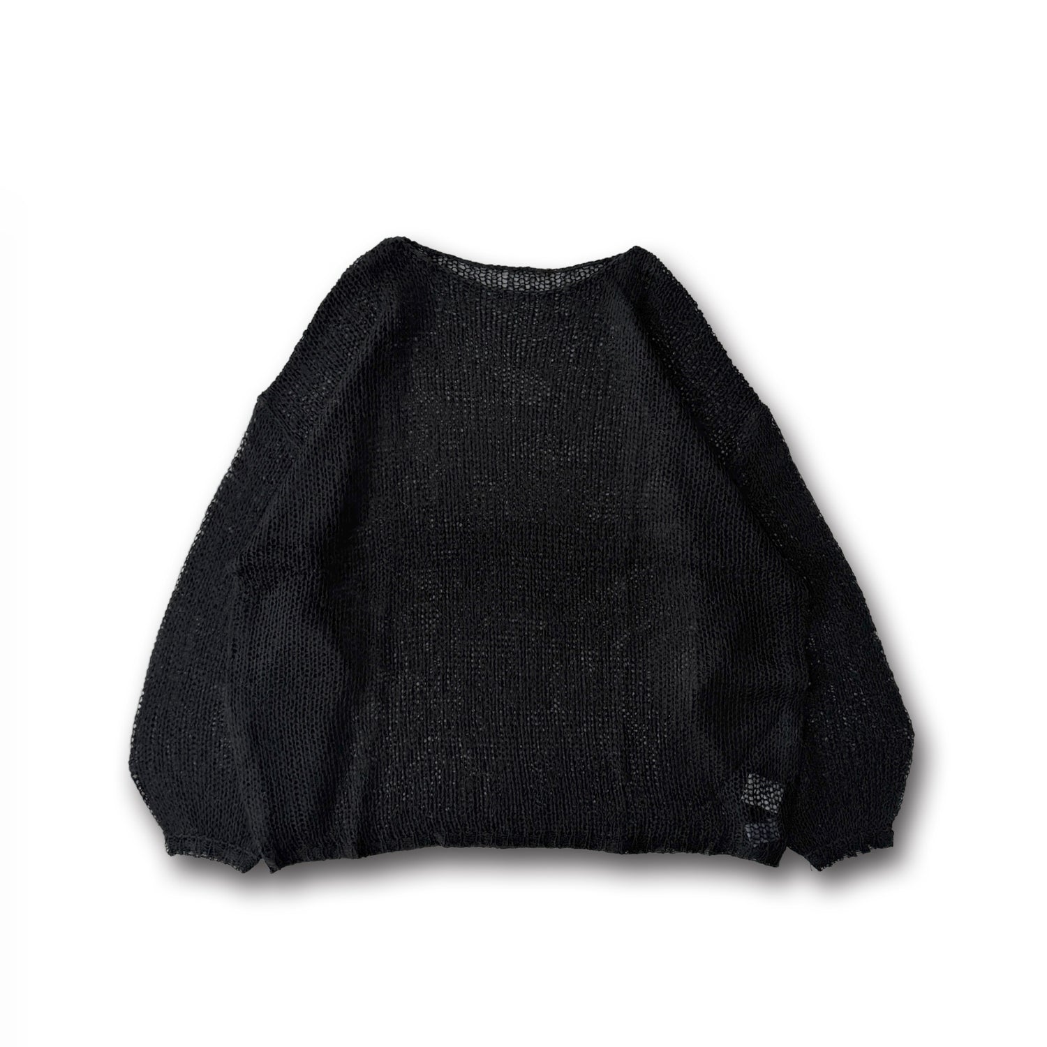 cinnamon mesh knit / black