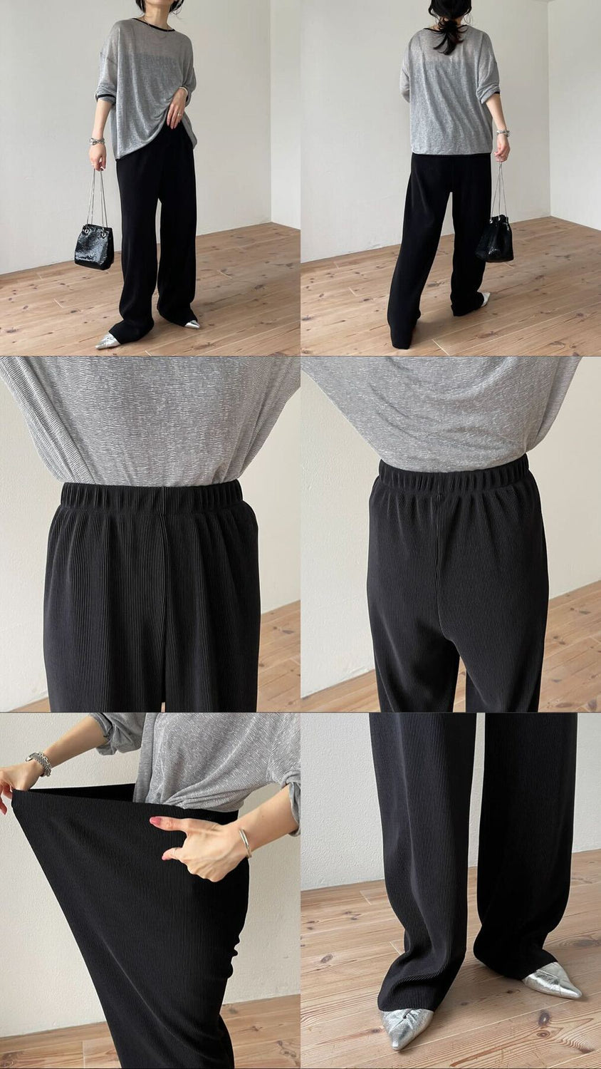 【公式サイト限定カラー】daily daily super stretch pleats wide pants / brown