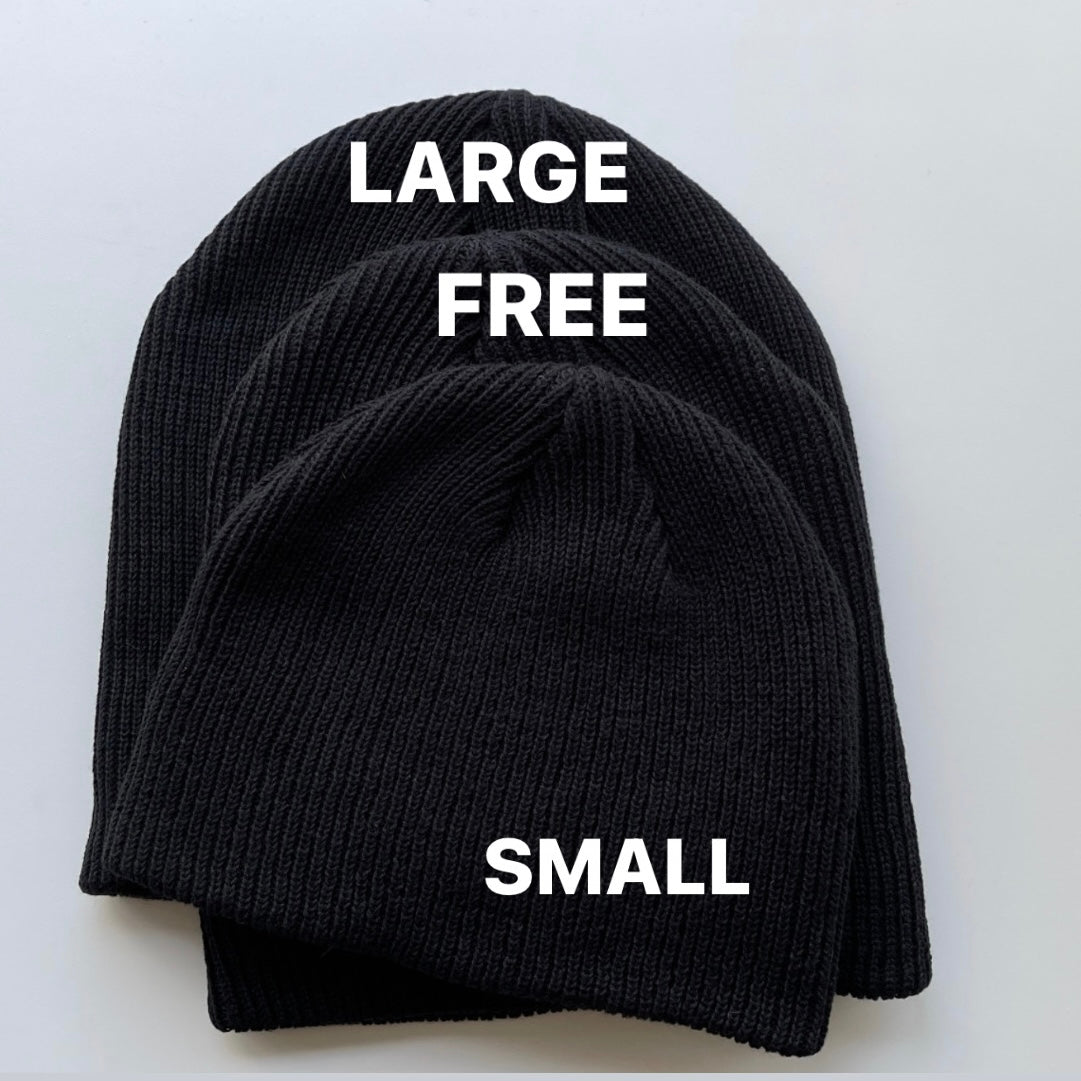 【SAMPLE】buddy beanie / ivory （LARGEサイズ ）