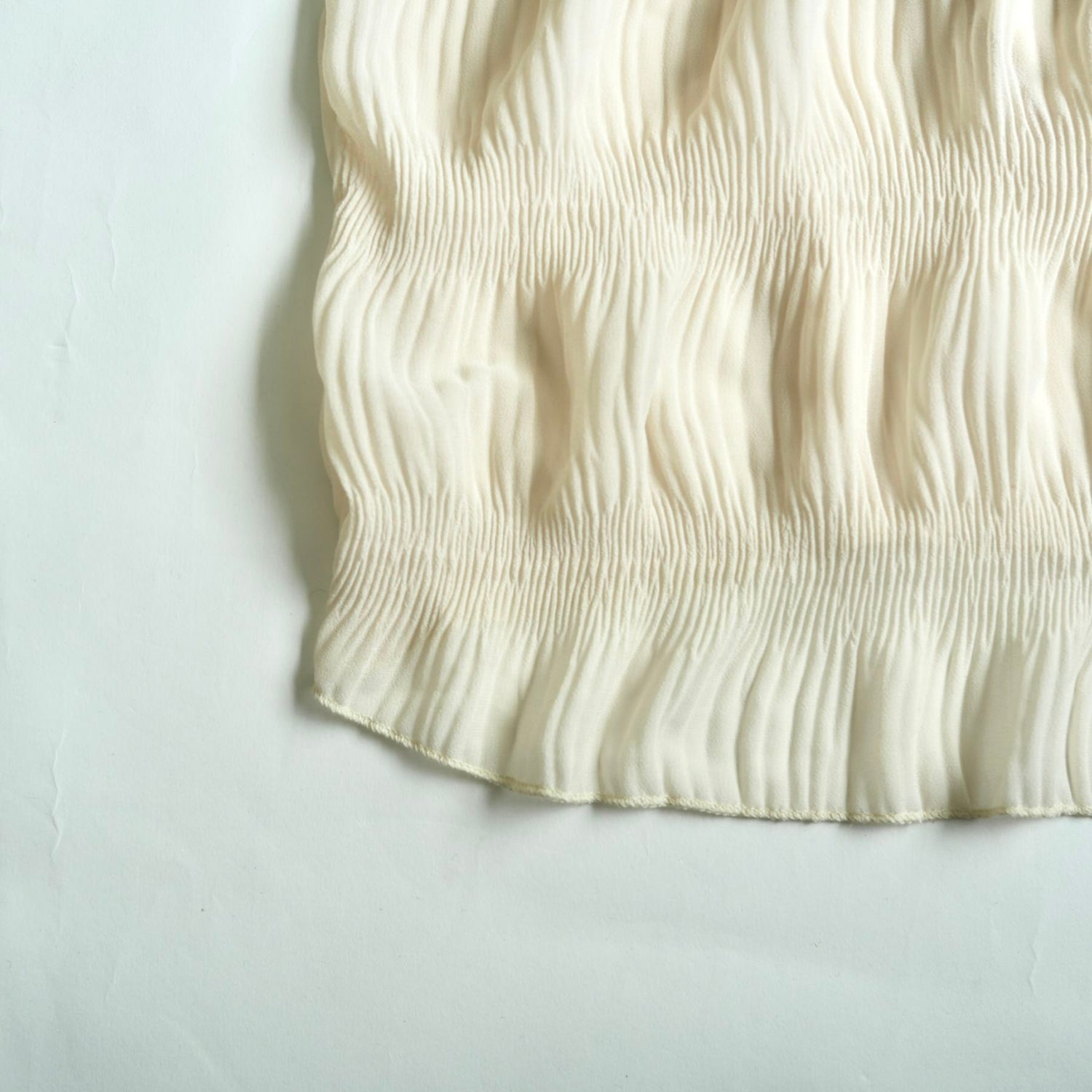 【SAMPLE】chiffon shirring one piece / ivory