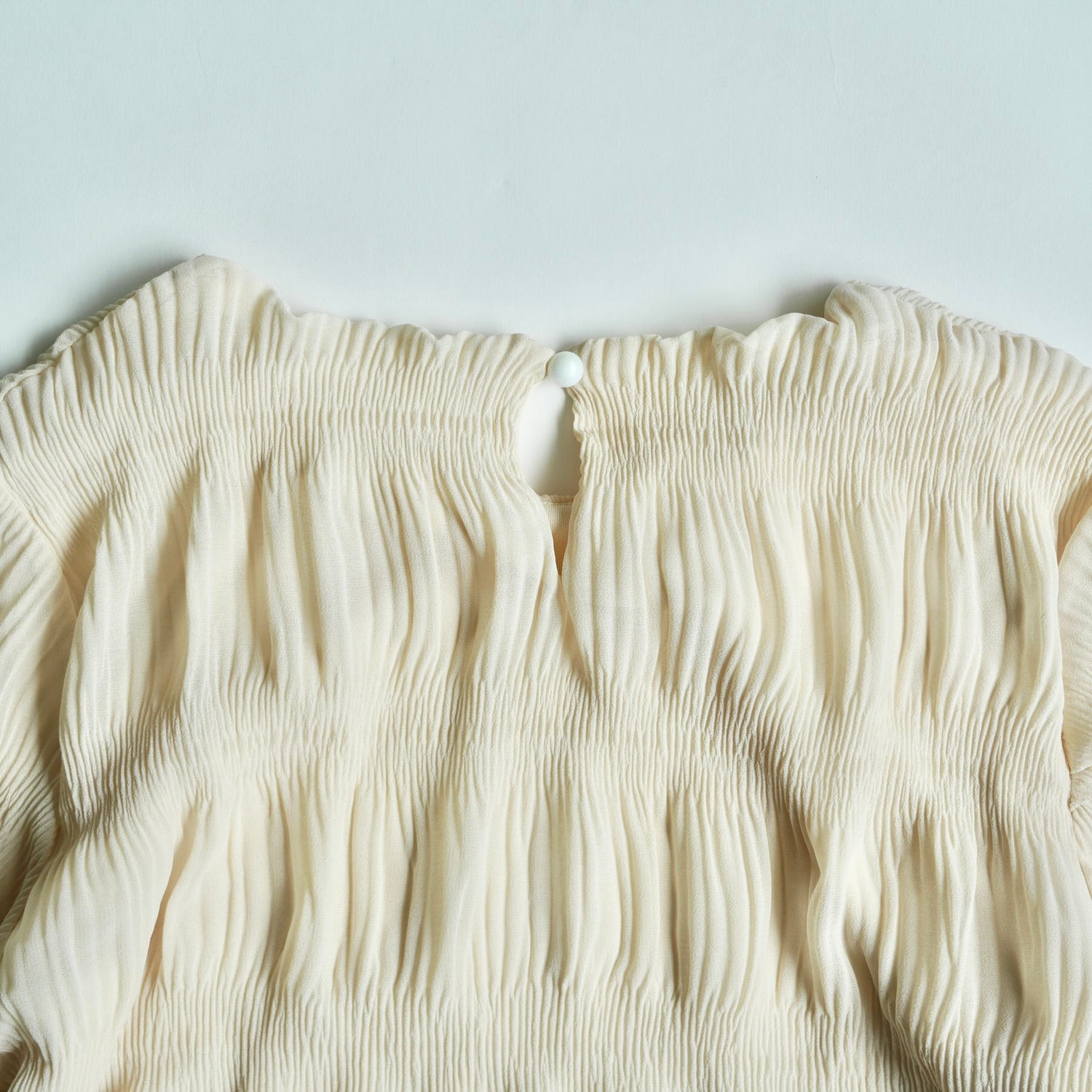 【SAMPLE】chiffon shirring one piece / ivory