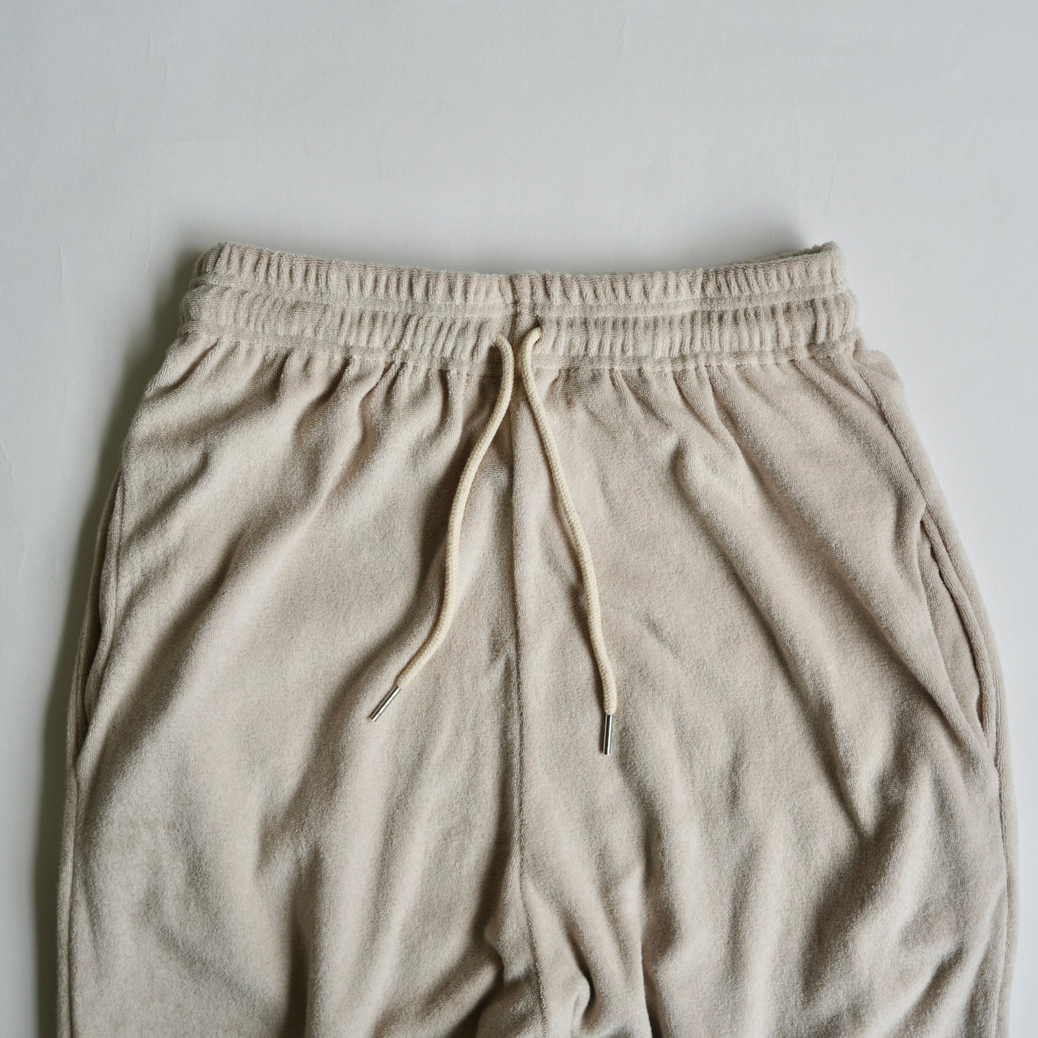 【SAMPLE】relax pile sweat pants / ivory