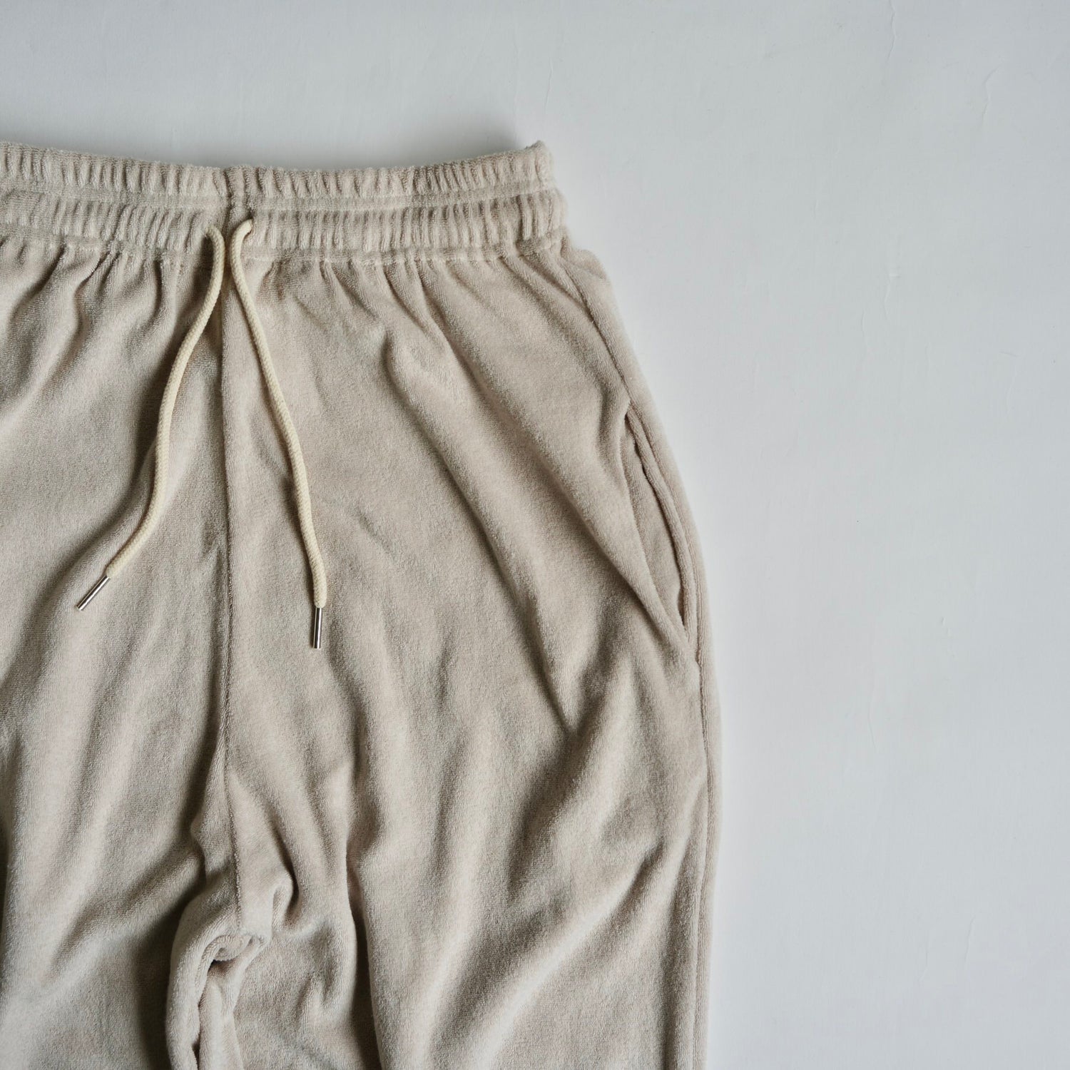 【SAMPLE】relax pile sweat pants / ivory