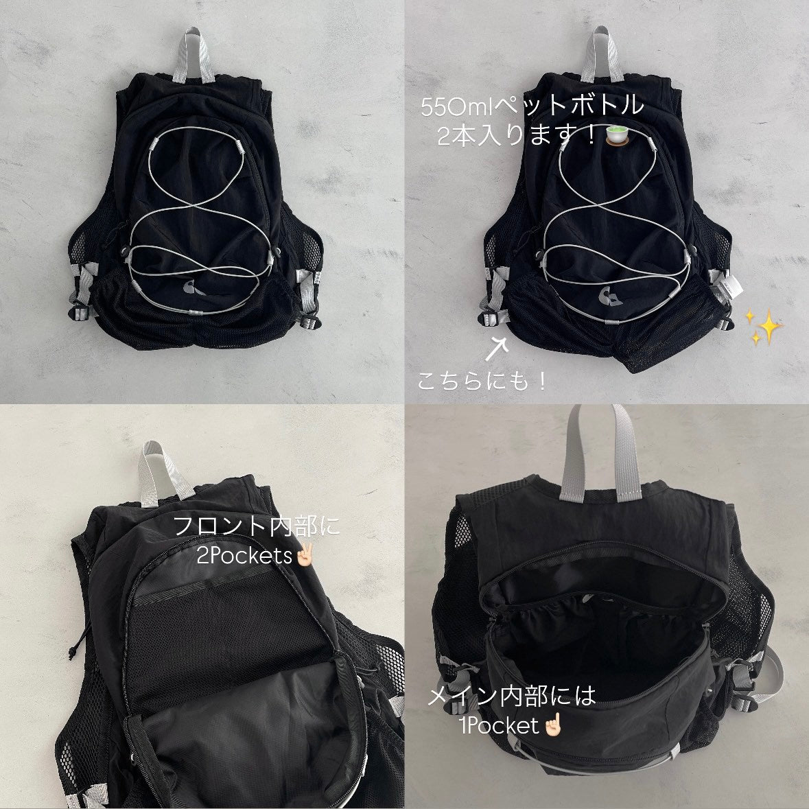 【Casselini】airy nylon backpack / 2color