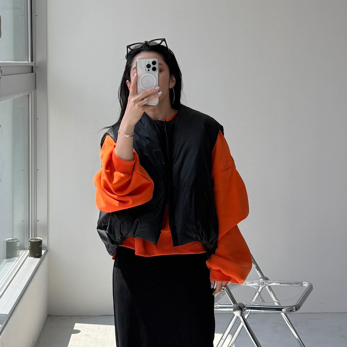 OSUMITSUKI sweat / orange [SHORT or FREE]