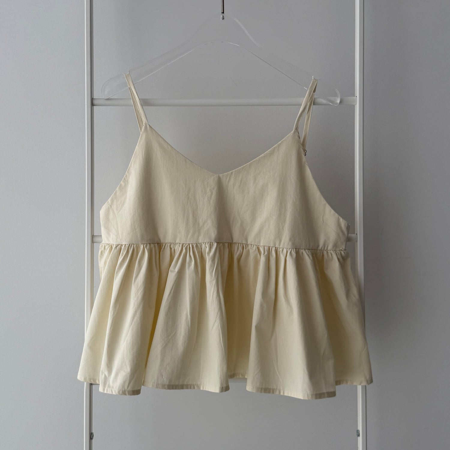 【SAMPLE】gather camisole / light yellow