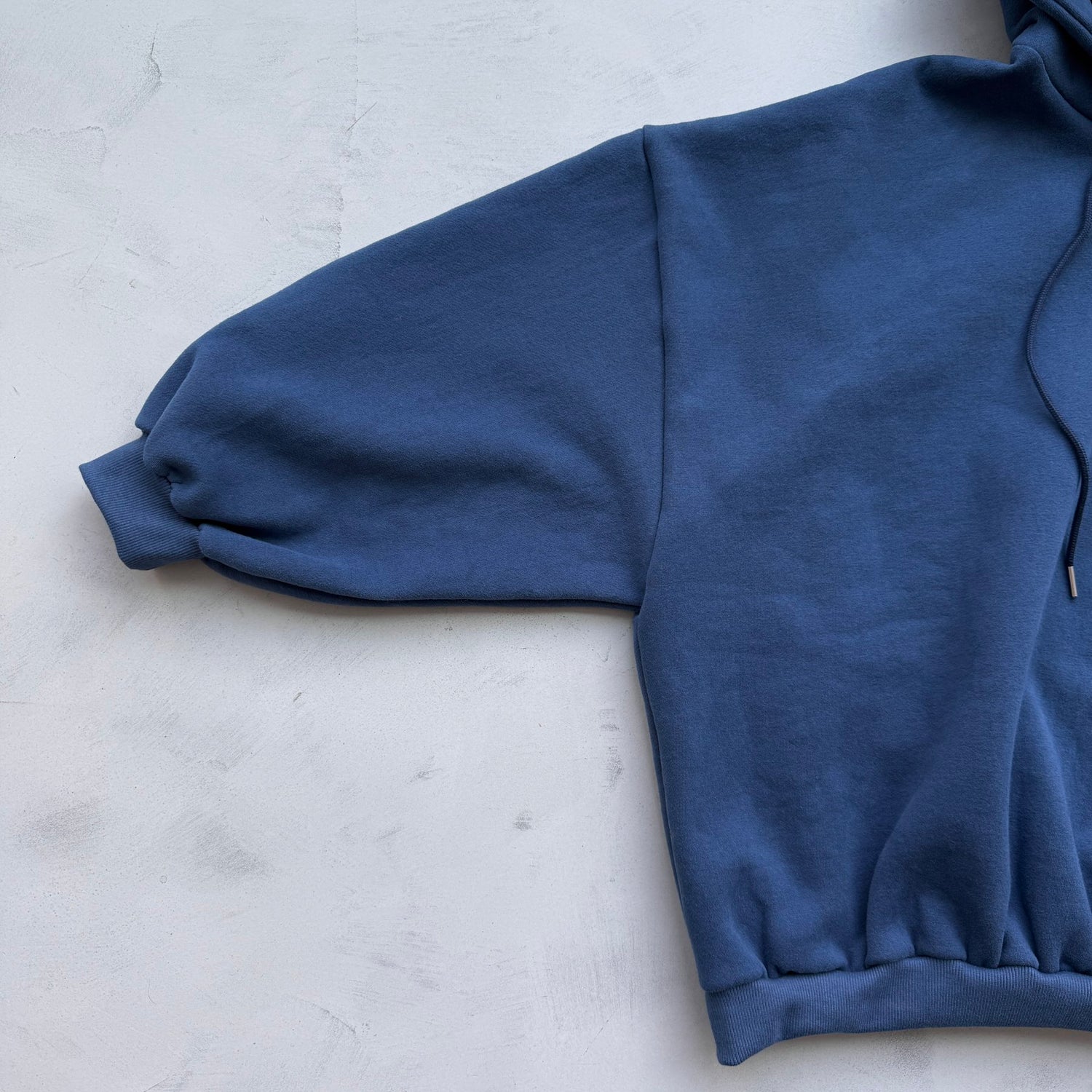 【SAMPLE】half zip loose hoodie / navy