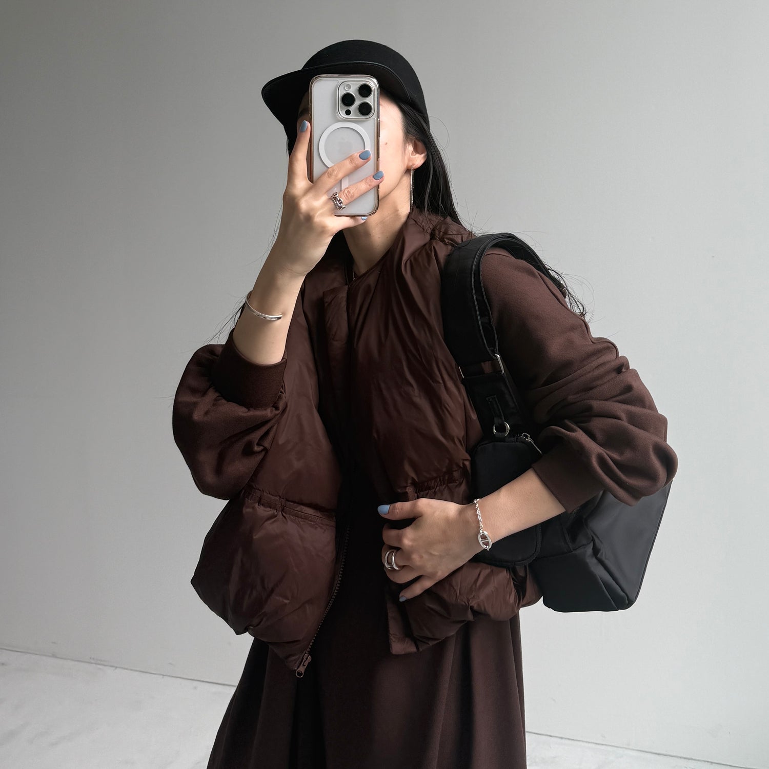 super loose light sweatee one piece / brown