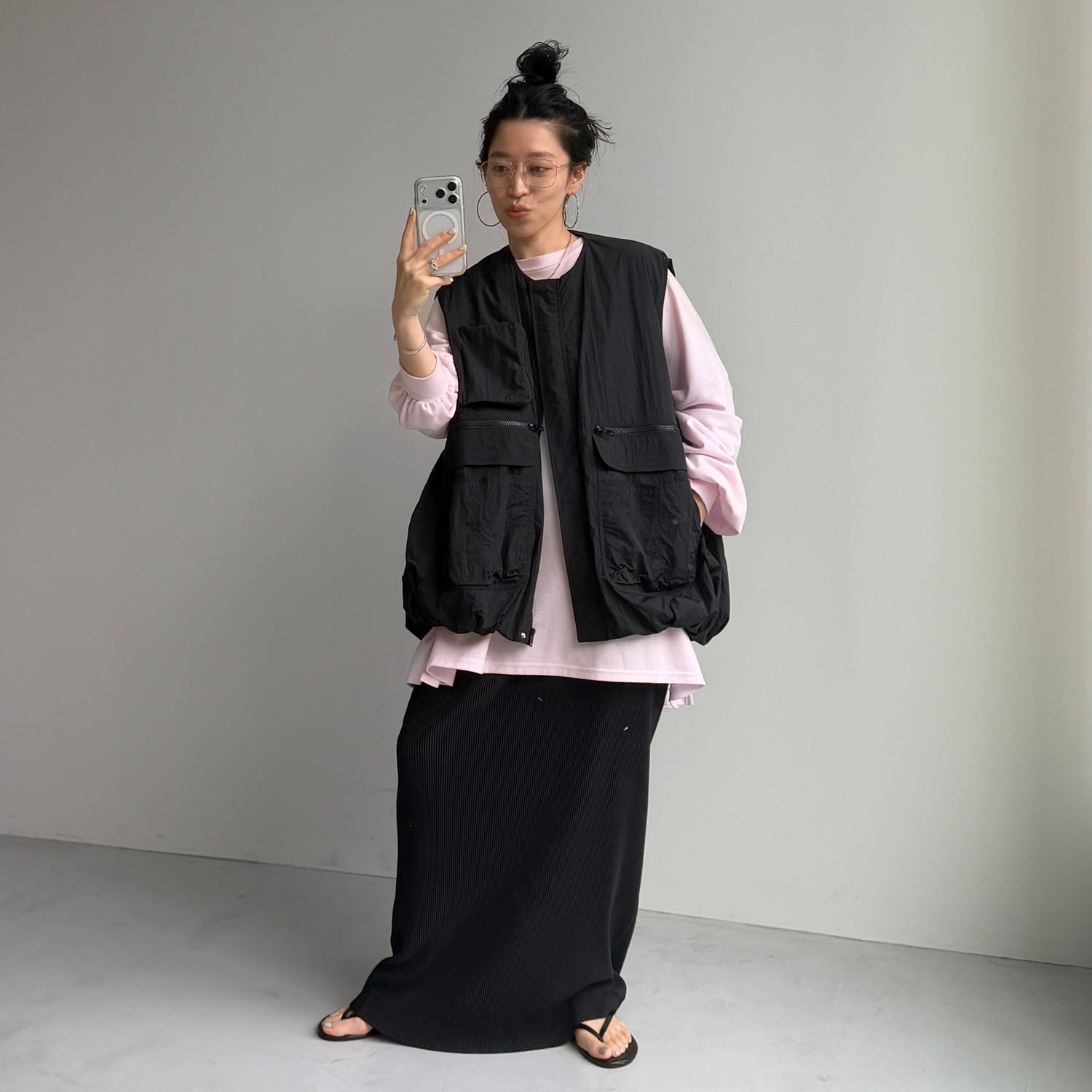 super loose light sweatee / baby pink [3size]