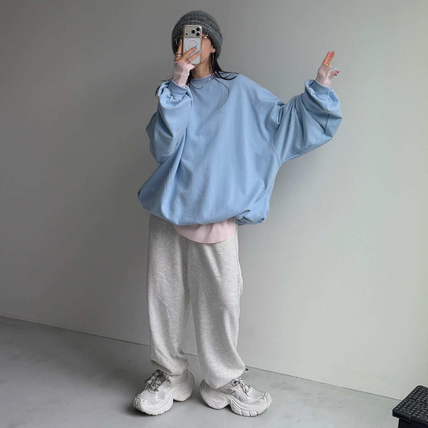 WAFFLE NAGASODE CHIRARISM / baby pink