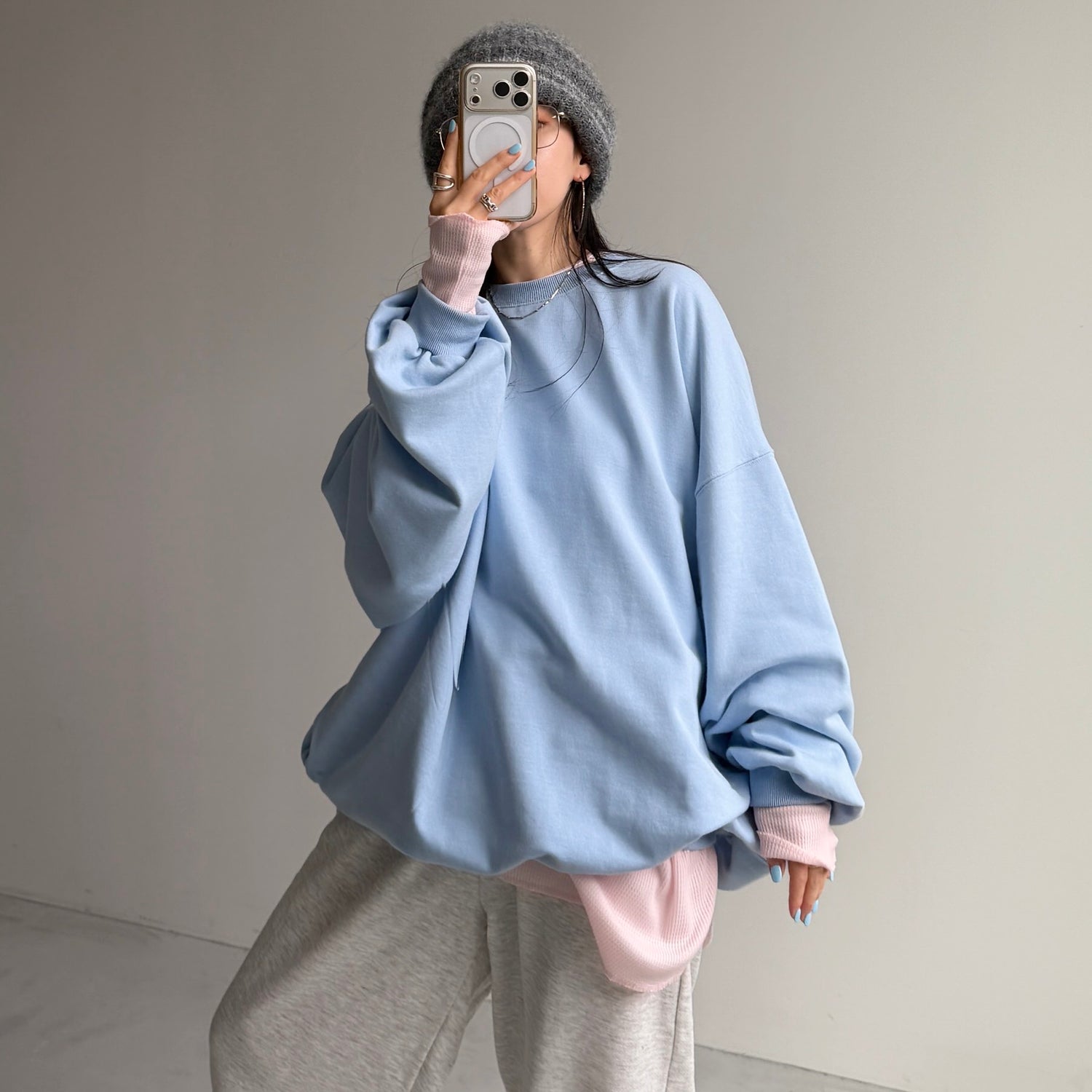 URAKE OSUMITSUKI sweat / blue