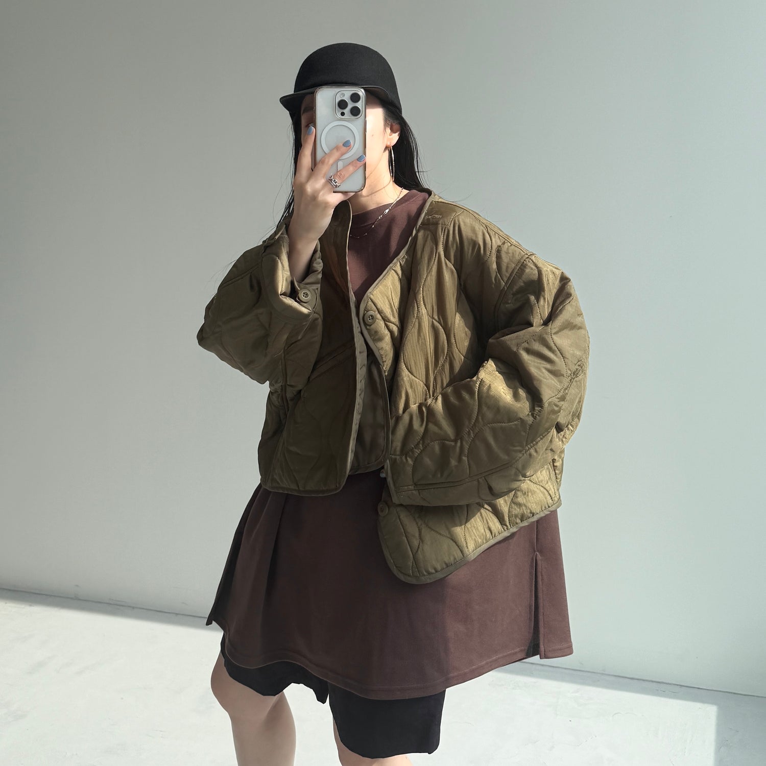 super loose light sweatee / brown