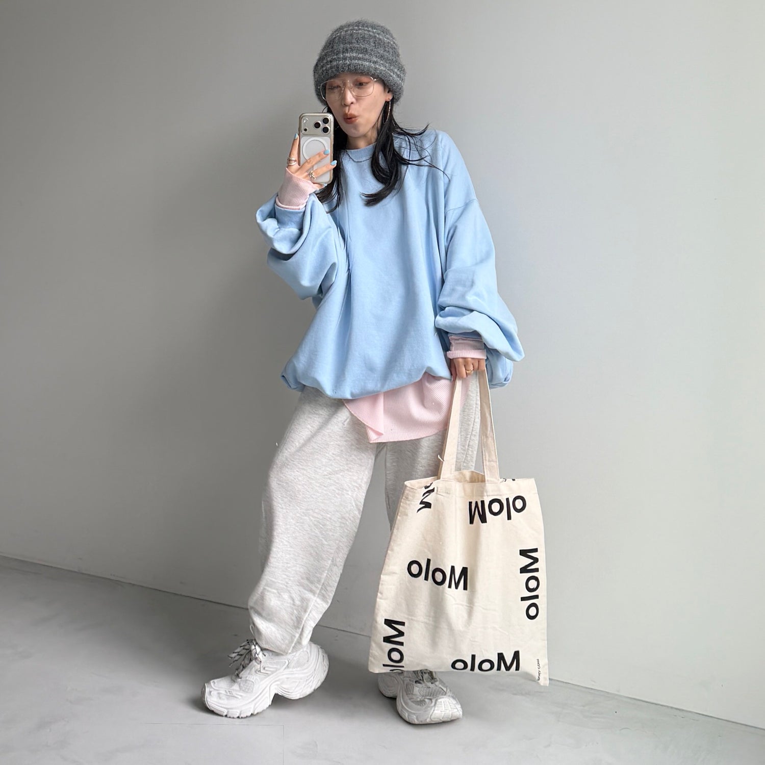 WAFFLE NAGASODE CHIRARISM / baby pink