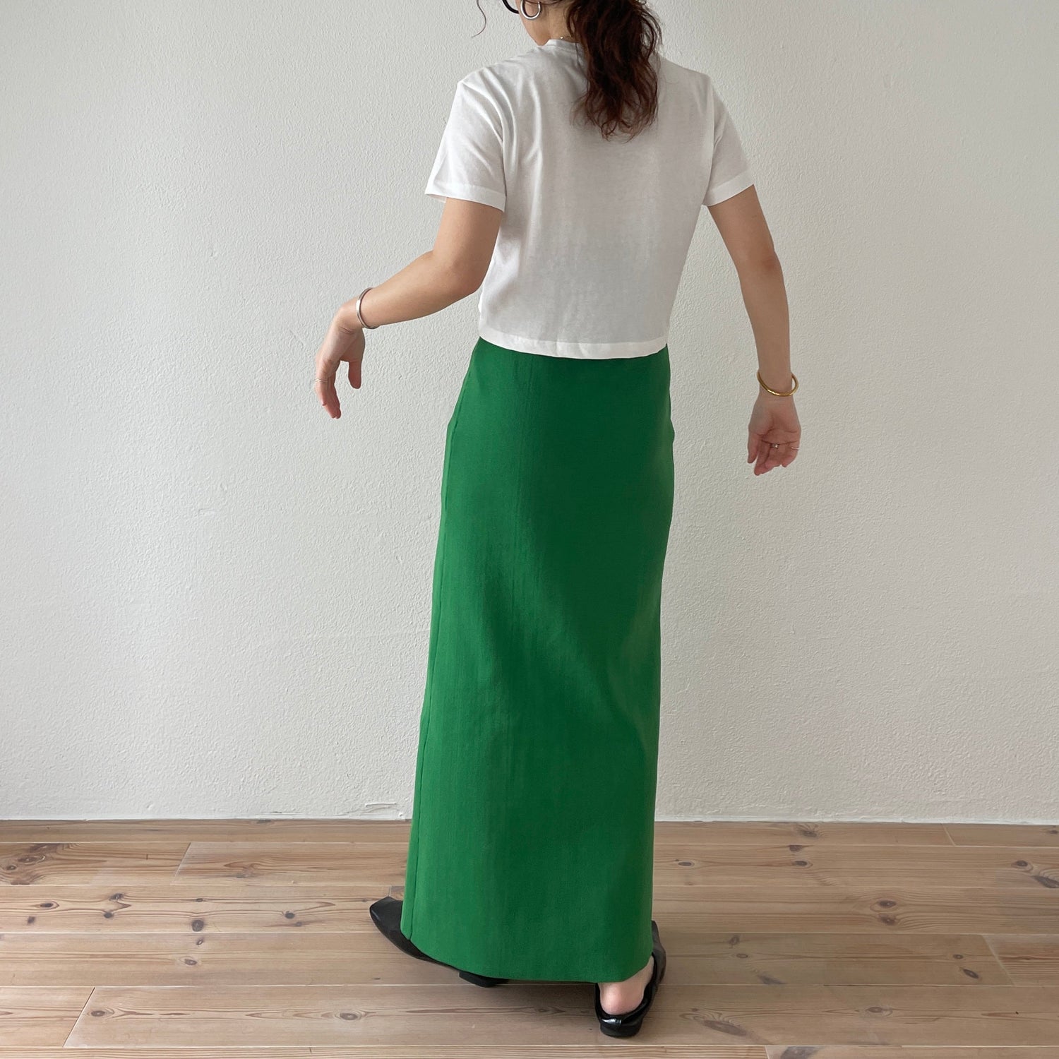 【SAMPLE】daily daily 2way knit skirt / green