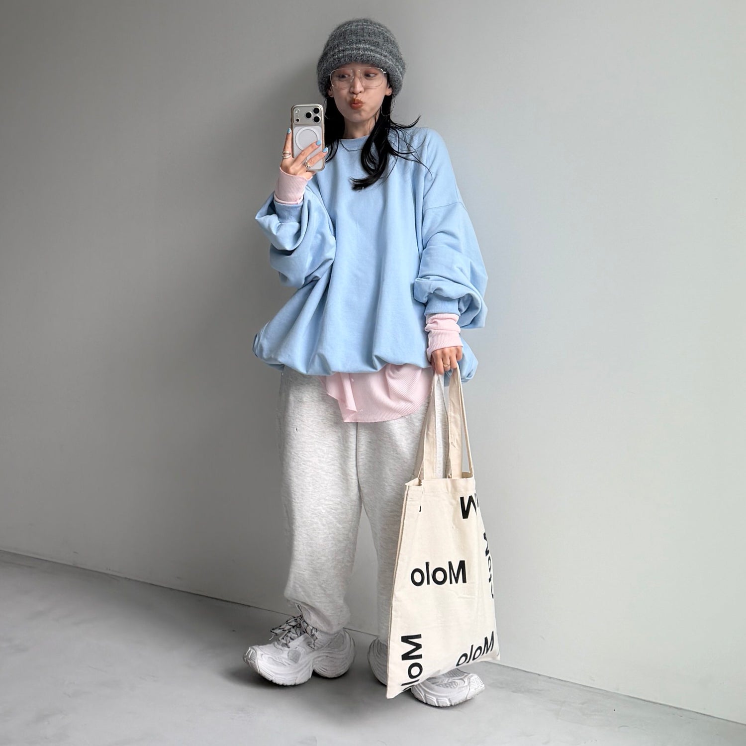 WAFFLE NAGASODE CHIRARISM / baby pink